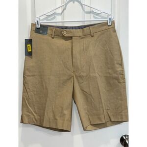 NEW Daniel Cremieux Signature Collection Mens Khaki Shorts 35W Cotton Blend